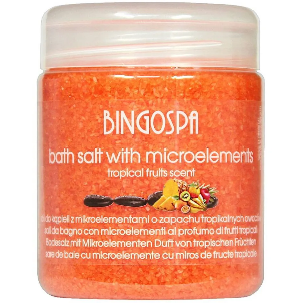 BingoSpa Sól do kąpieli z mikroelementami o zapachu owoców tropikalnych 550g