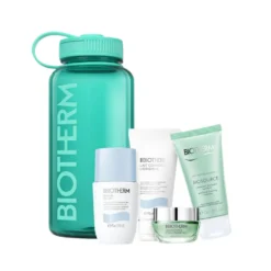 Biotherm The Drop Collection Aqua Drop zestaw żel do twarzy 15ml + pianka do mycia twarzy 50ml + balsam do ciała 50ml + dezodorant roll-on 75ml