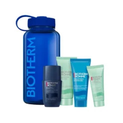 Biotherm The Drop Collection Power Drop zestaw dezodorant roll-on 75ml + żel oczyszczający do twarzy 40ml + żel pod prysznic 40ml + żel do twarzy 20ml