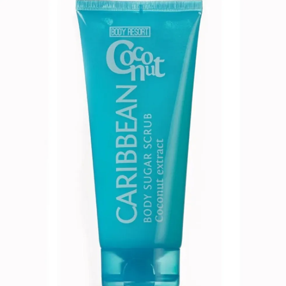 Body Resort Blue cukrowy peeling do ciała z ekstraktem z kokosa 250g