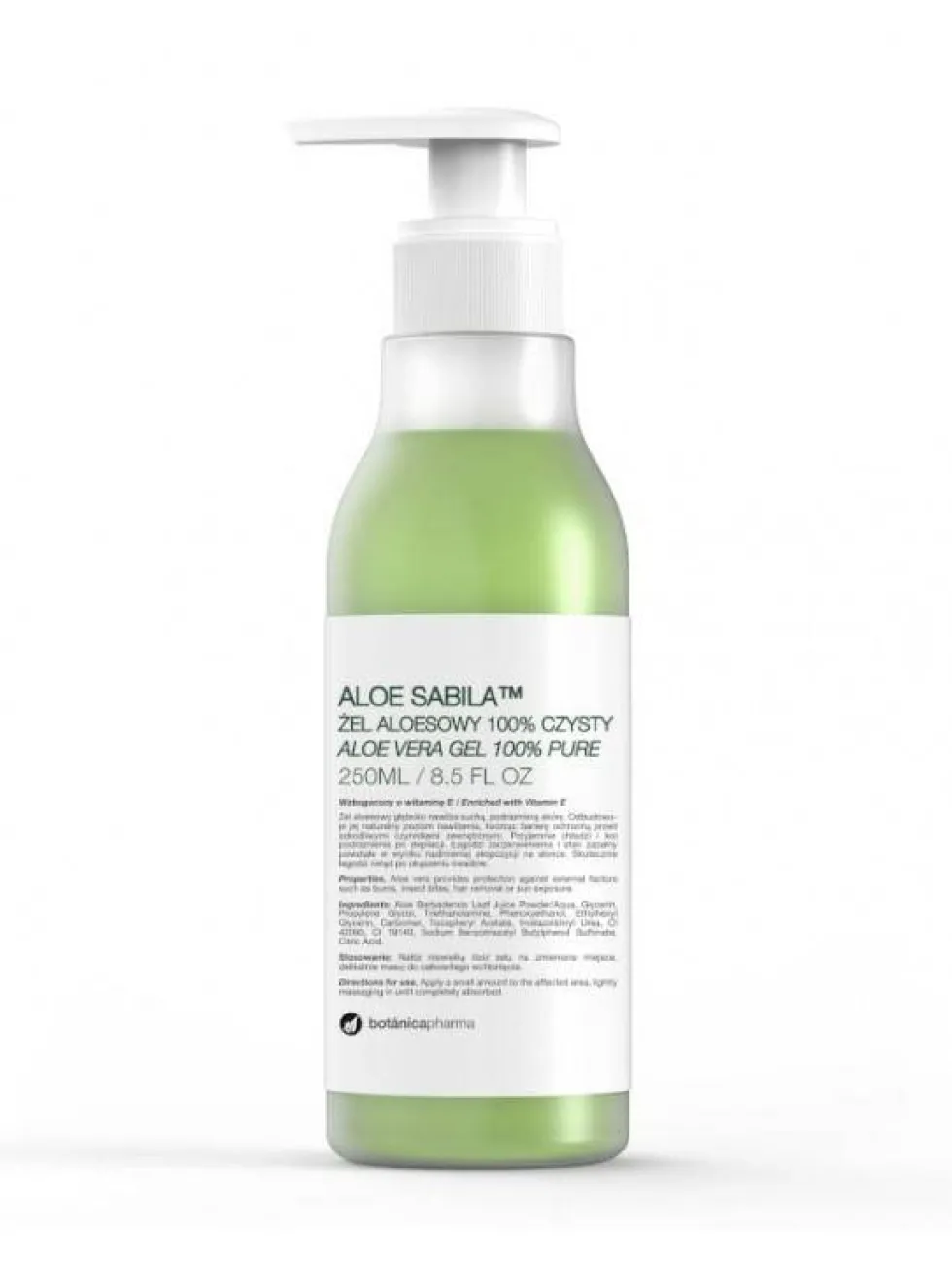 Botanicapharma Aloe Sabila żel aloesowy 100% czysty 250ml