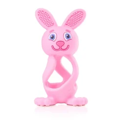 Brush-Baby Bobbie Bunny Teether zabawka-gryzak dla niemowląt Rose Pink