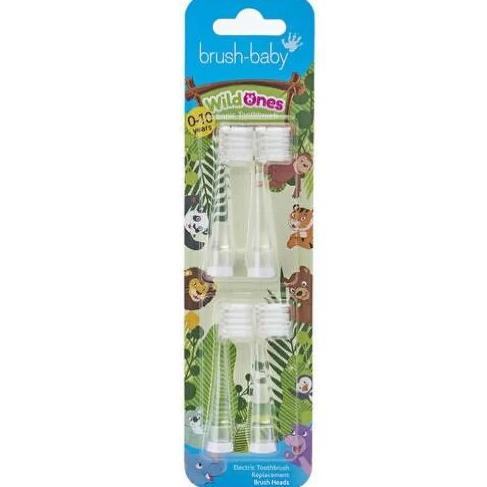 Brush-Baby WildOnes końcówki do szczoteczki sonicznej 0-10l 4szt.