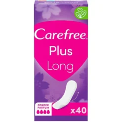 Carefree Plus Long wkładki higieniczne Unscented 40szt.