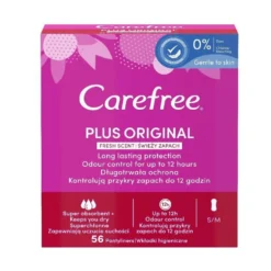 Carefree Plus Original wkładki higieniczne Fresh Scent 56szt.