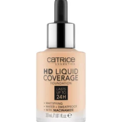 Catrice HD Liquid Coverage Foundation 24H matujący podkład do twarzy 005 Ivory Beige 30ml