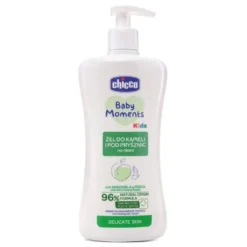 Chicco Baby Moments Kids żel do kąpieli i pod prysznic dla skóry delikatnej 0m+ 500ml