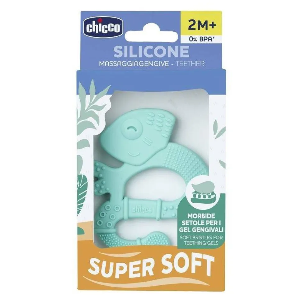 Chicco Gryzak silikonowy miękki Jaszczurka 2m+ Boy