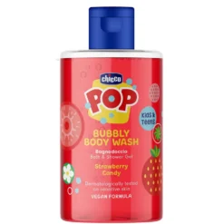 Chicco Pop żel pod prysznic o zapachu cukierków truskawkowych 300ml