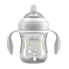 Chicco Transition Cup pierwszy kubek treningowy z miękkim ustnikiem 4m+ Szary 200ml