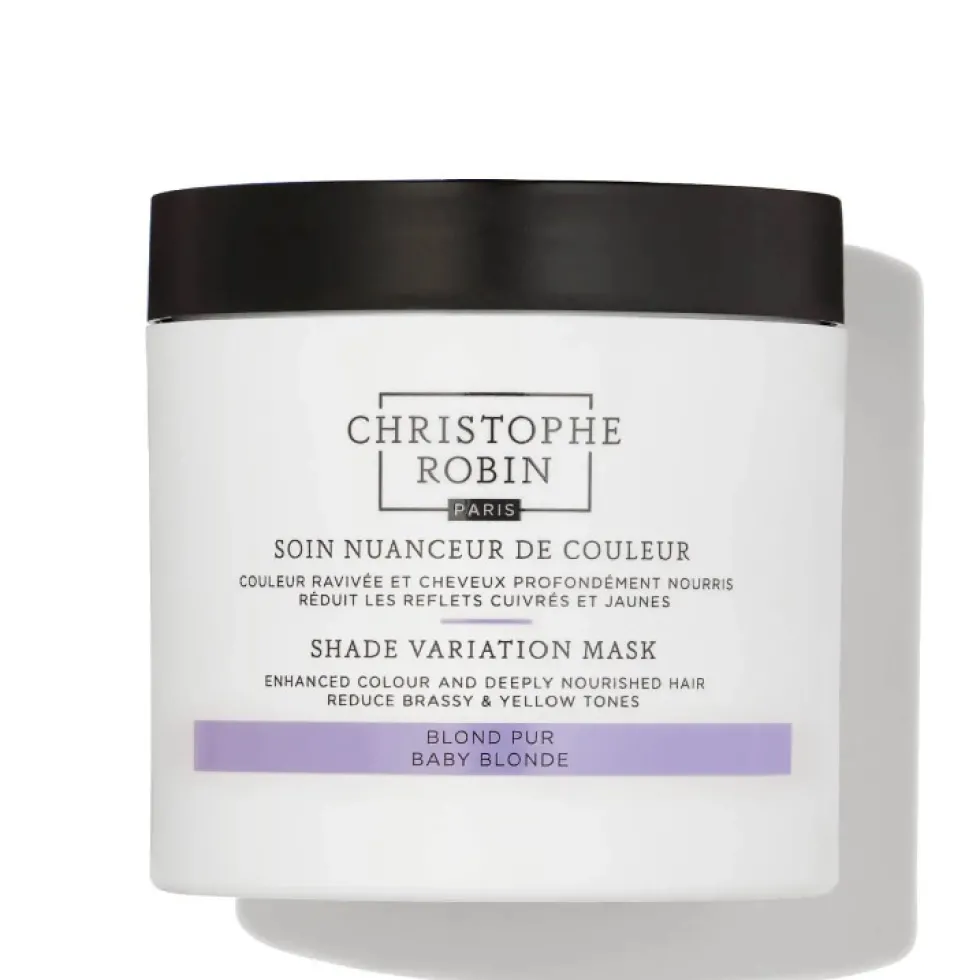 Christophe Robin Shade Variation Mask odżywcza kremowa maska odświeżająca kolor włosów Baby Blonde 250ml