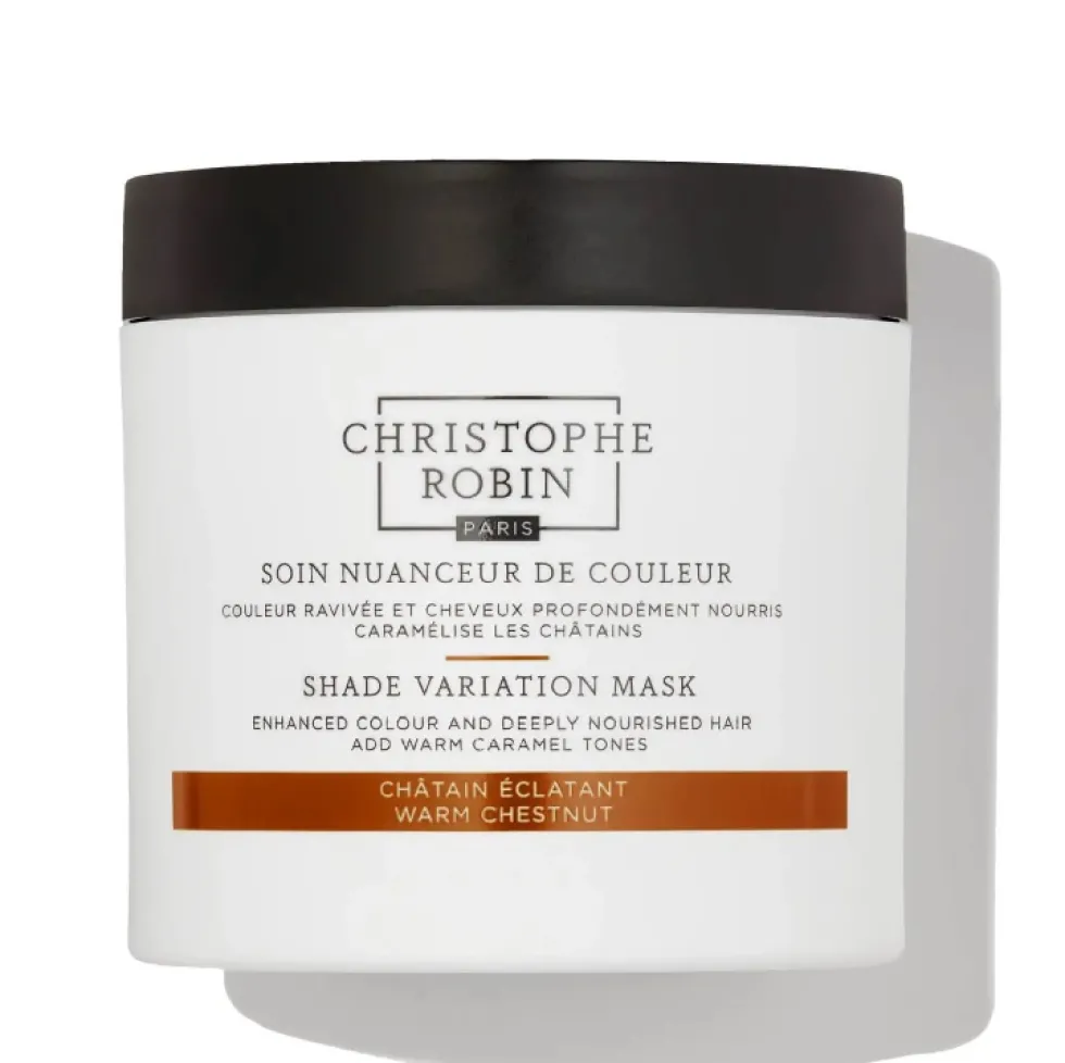 Christophe Robin Shade Variation Mask odżywcza kremowa maska odświeżająca kolor włosów Warm Chestnut 250ml