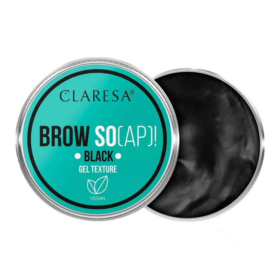 Claresa Brow Soap mydełko do stylizacji brwi Black 30ml
