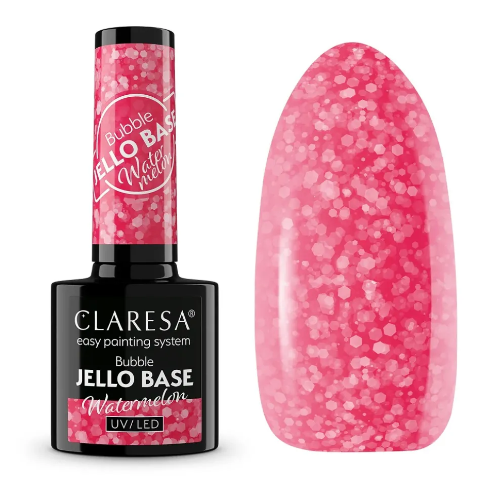 Claresa Bubble Jello Base baza hybrydowa Watermelon 5g
