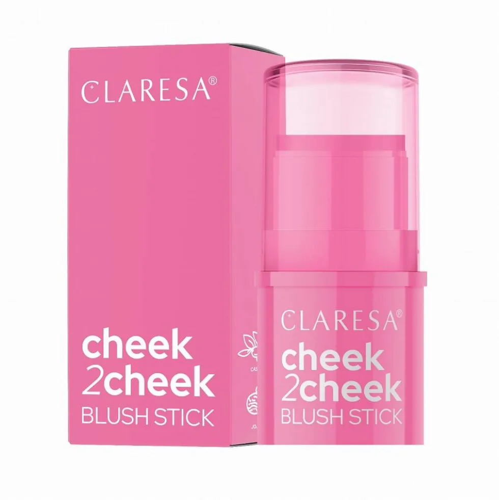 Claresa Cheek 2 Cheek róż w sztyfcie 01 Candy Pink 5.5g