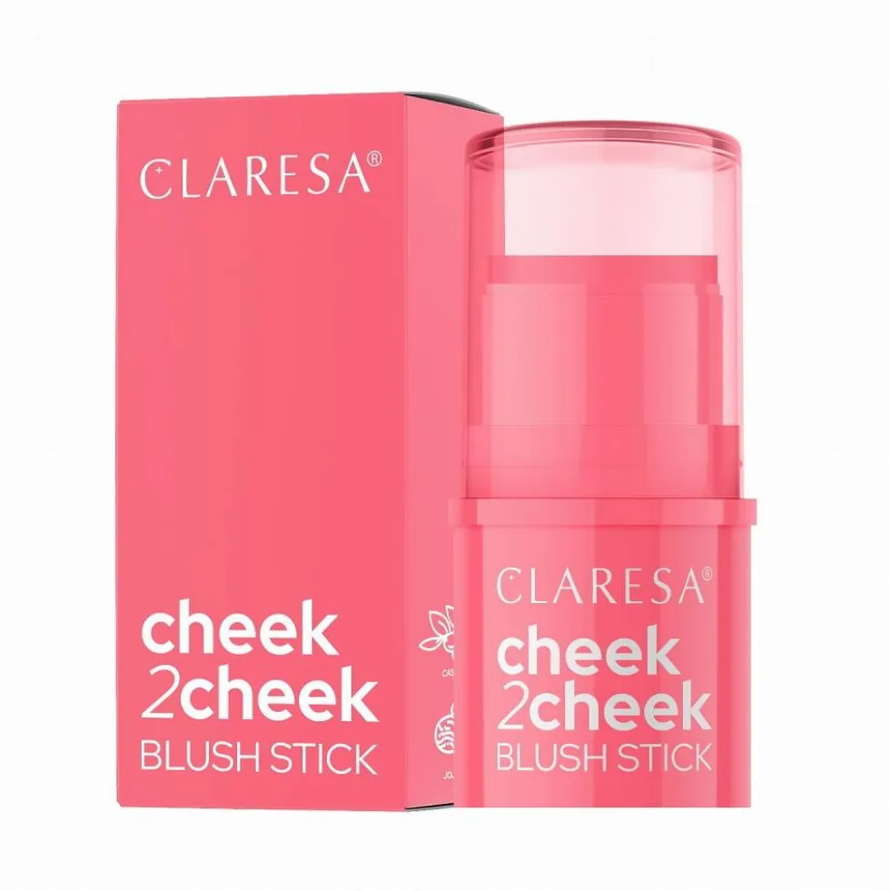 Claresa Cheek 2 Cheek róż w sztyfcie 02 Neon Coral 5.5g