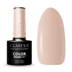 Claresa Color Soak Off UV/LED Perfect Nude lakier hybrydowy 6 5g