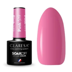 Claresa Color Soak Off UV/LED Pink lakier hybrydowy 519 5g