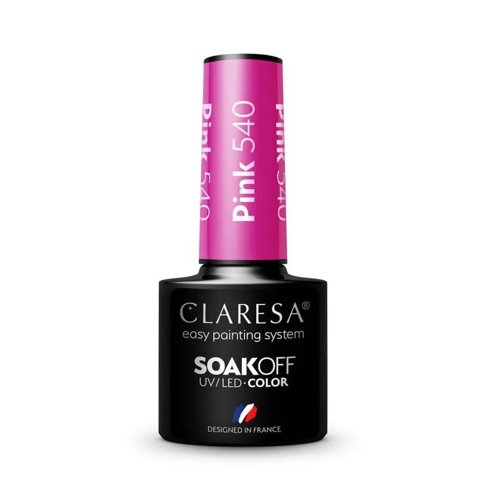 Claresa Color Soak Off UV/LED Pink lakier hybrydowy 540 5g