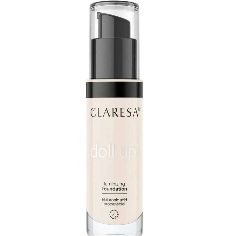 Claresa Doll Up! podkład rozświetlający do twarzy 01 Fair-Light 34g