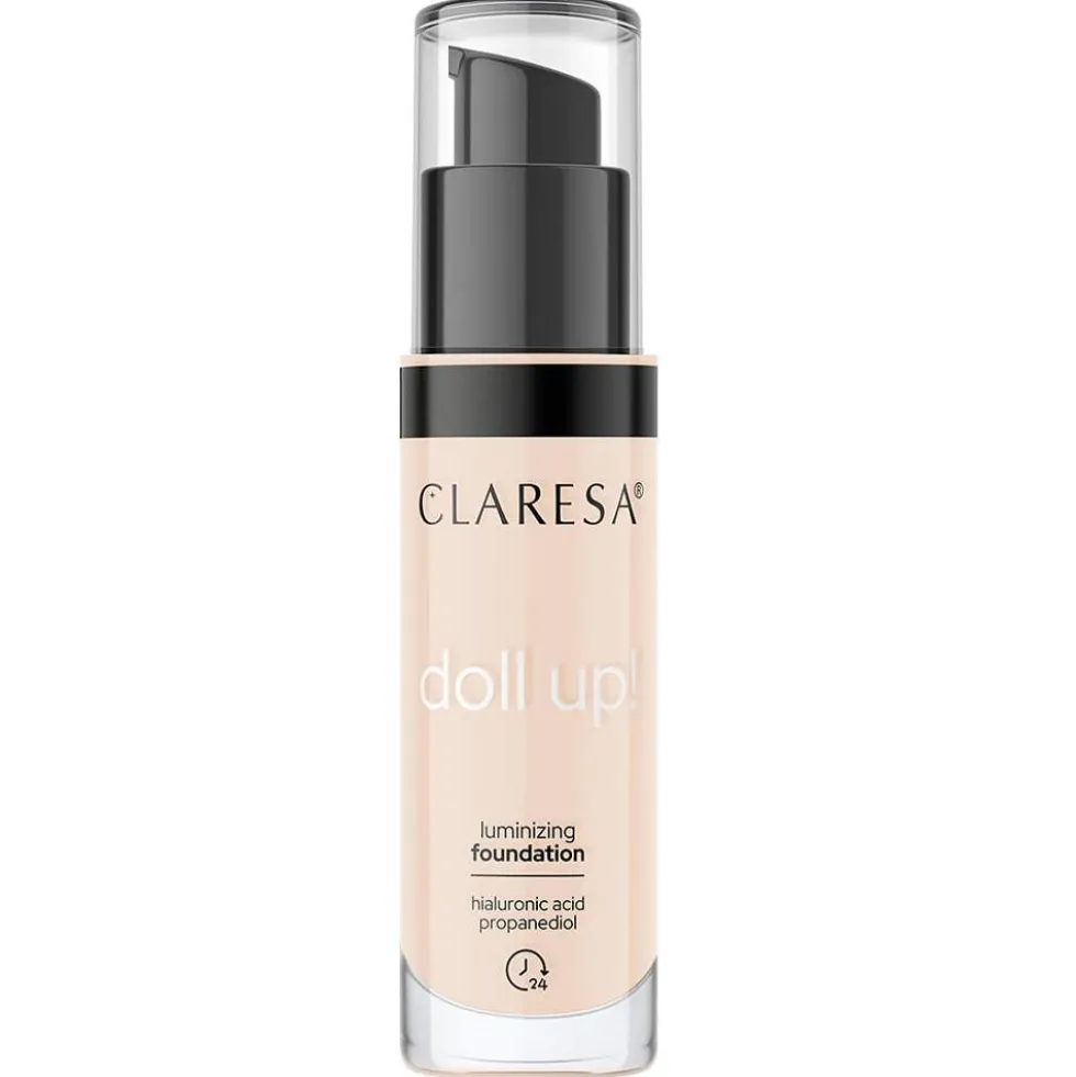 Claresa Doll Up! podkład rozświetlający do twarzy 03 Light-Medium 34g