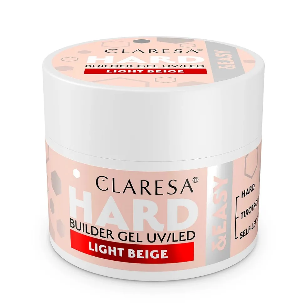 Claresa Hard&Easy Builder Gel żel budujący Light Beige 45g