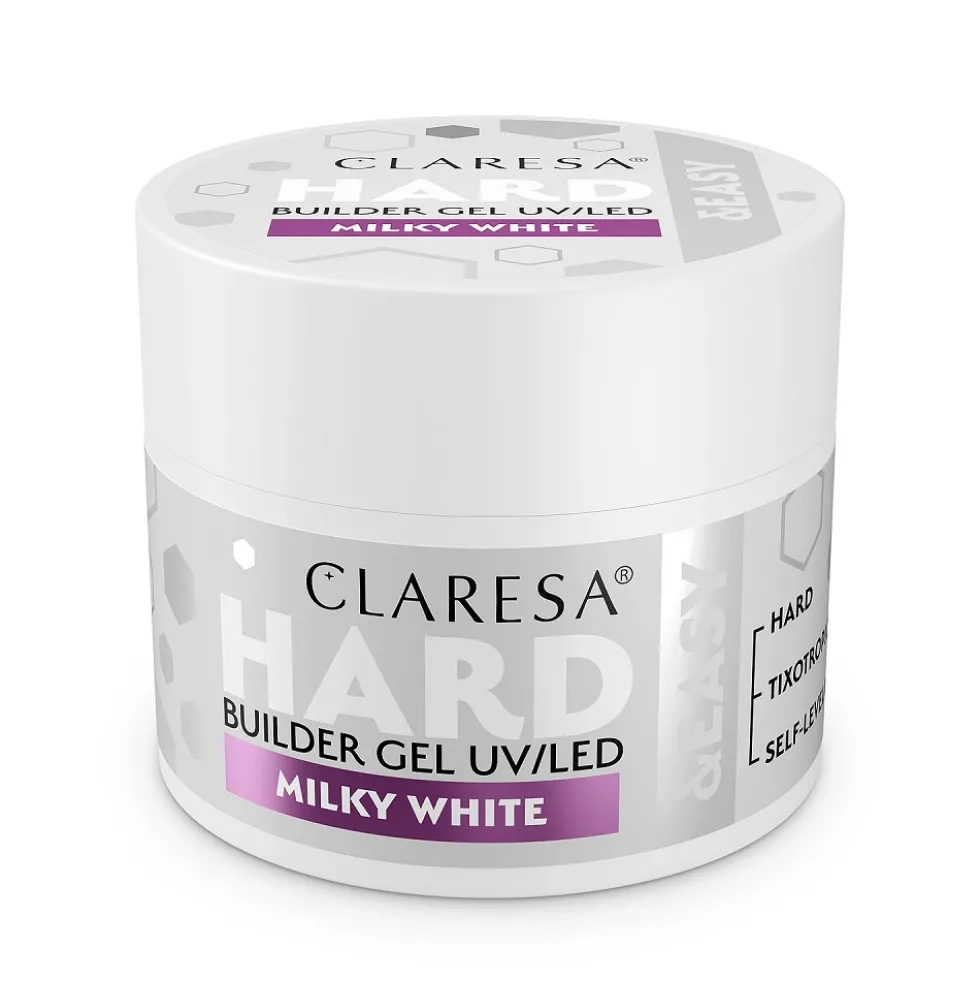 Claresa Hard&Easy Builder Gel żel budujący Milky White 12g