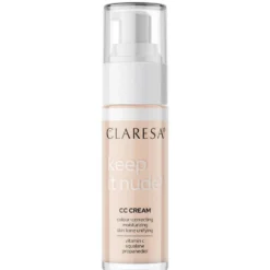 Claresa Keep It Nude! nawilżający krem-podkład wyrównujący koloryt cery 101 Light 33g