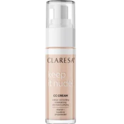 Claresa Keep It Nude! nawilżający krem-podkład wyrównujący koloryt cery 102 Warm Medium 33g