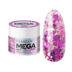 Claresa MegaStar Art Gel żel do zdobień Pink Pixel 10g