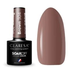 Claresa Soak Off UV/LED Brown lakier hybrydowy 304 5g