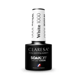 Claresa Soak Off UV/LED Color lakier hybrydowy 1000 White 5g