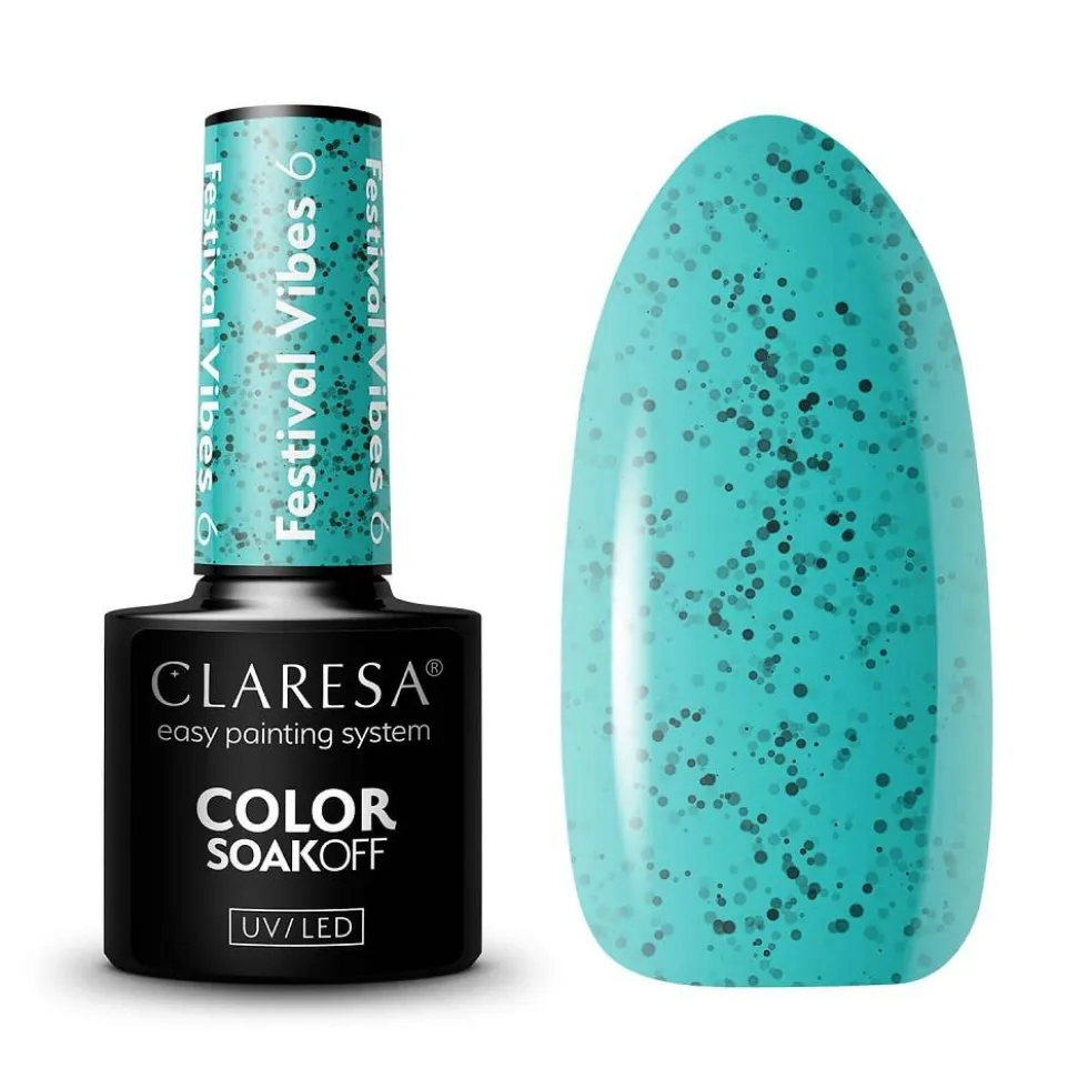 Claresa Soak Off UV/LED Festival Vibes lakier hybrydowy 6 5g