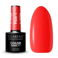 Claresa Soak Off UV/LED Fluo lakier hybrydowy 4 5g