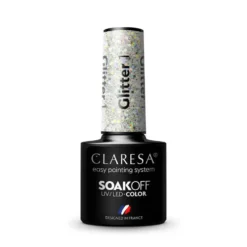 Claresa Soak Off UV/LED Glitter lakier hybrydowy 1 5g