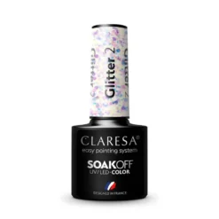 Claresa Soak Off UV/LED Glitter lakier hybrydowy 2 5g