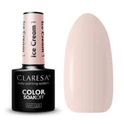Claresa Soak Off UV/LED Ice Cream lakier hybrydowy 1 5g