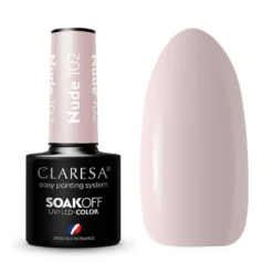 Claresa Soak Off UV/LED Nude lakier hybrydowy 102 5g