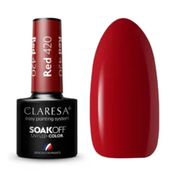 Claresa Soak Off UV/LED Red lakier hybrydowy 420 5g