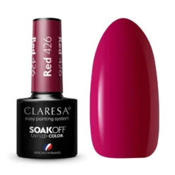 Claresa Soak Off UV/LED Red lakier hybrydowy 418 5g