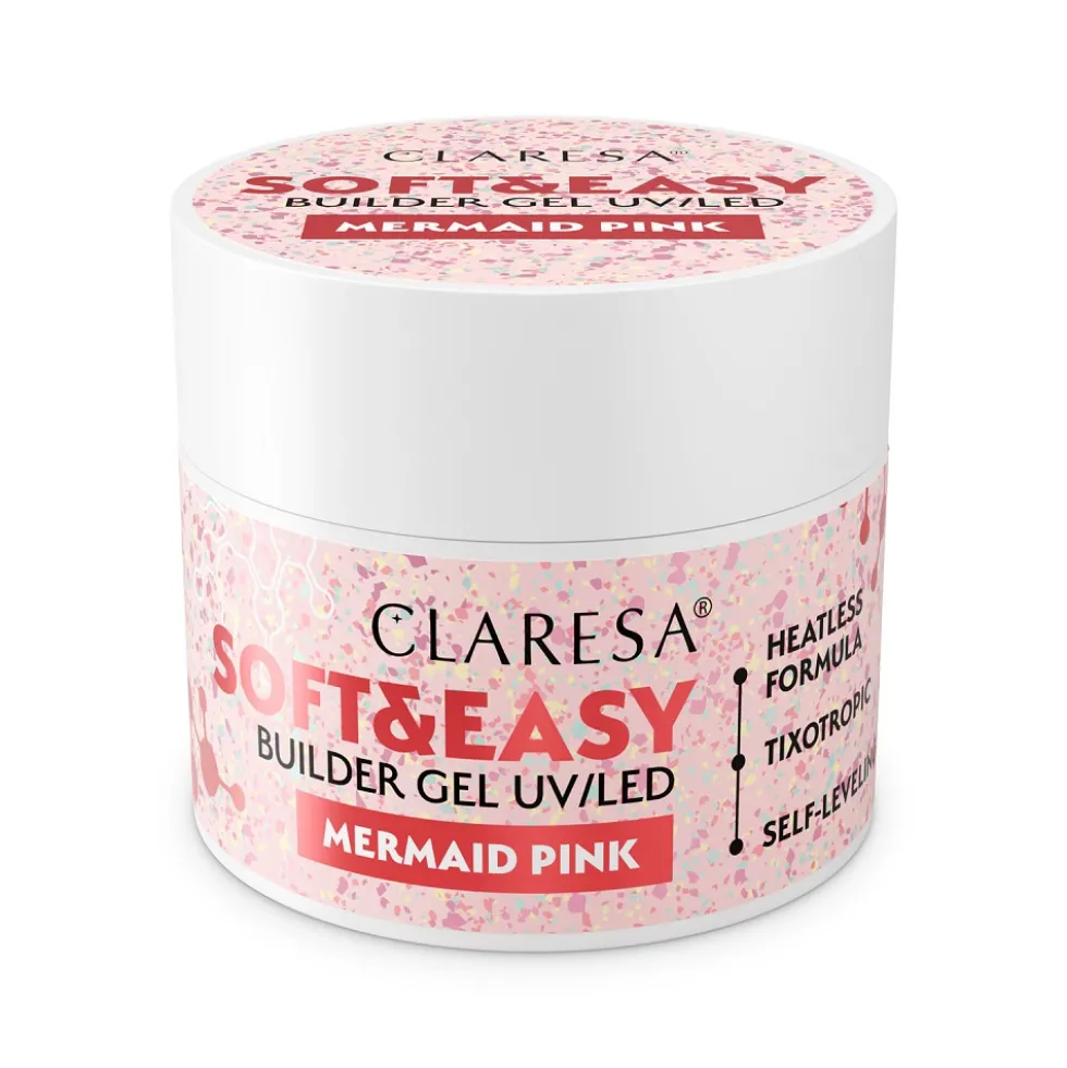 Claresa Soft&Easy Builder Gel żel budujący Mermaid Pink 12g