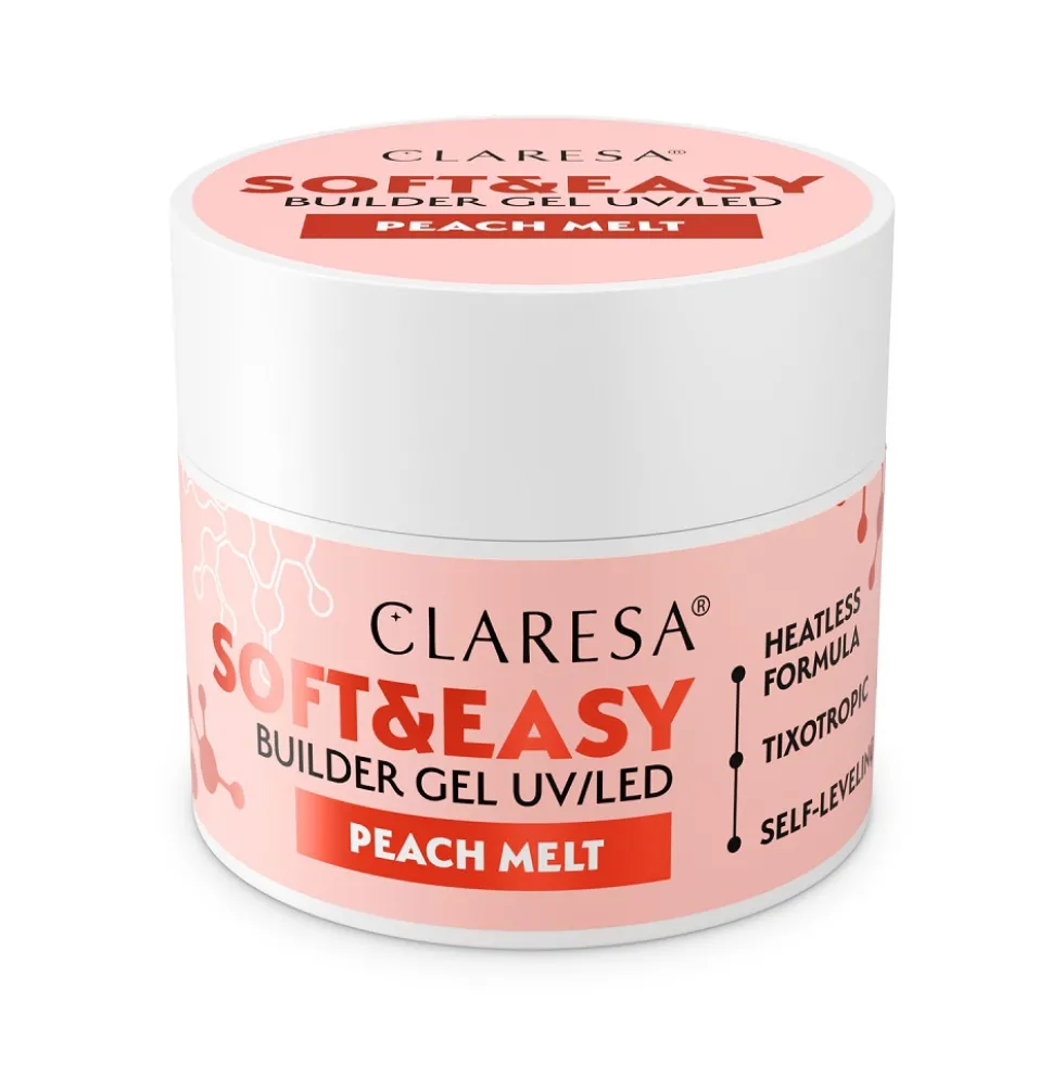 Claresa Soft&Easy Builder Gel żel budujący Peach Melt 12g
