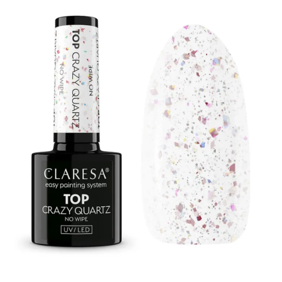 Claresa Top Crazy Quartz No Wipe top hybrydowy bez przemywania 5g