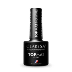 Claresa Top Matt No Wipe matowy top utwardzający do lakieru hybrydowego bez przemywania 5g