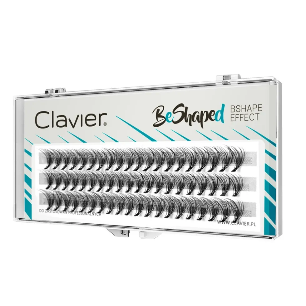 Clavier BeShaped jedwabne kępki rzęs skręt B 10D mix 9-10-11mm