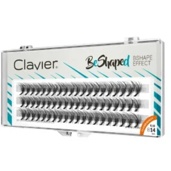 Clavier BeShaped jedwabne kępki rzęs skręt B 10D 14mm