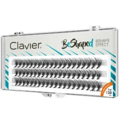 Clavier BeShaped jedwabne kępki rzęs skręt B 10D 10mm
