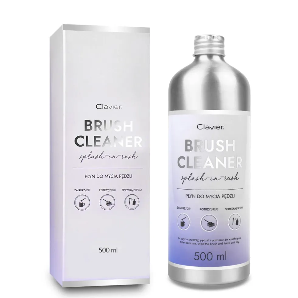 Clavier Brush Cleaner płyn do mycia pędzli 500ml