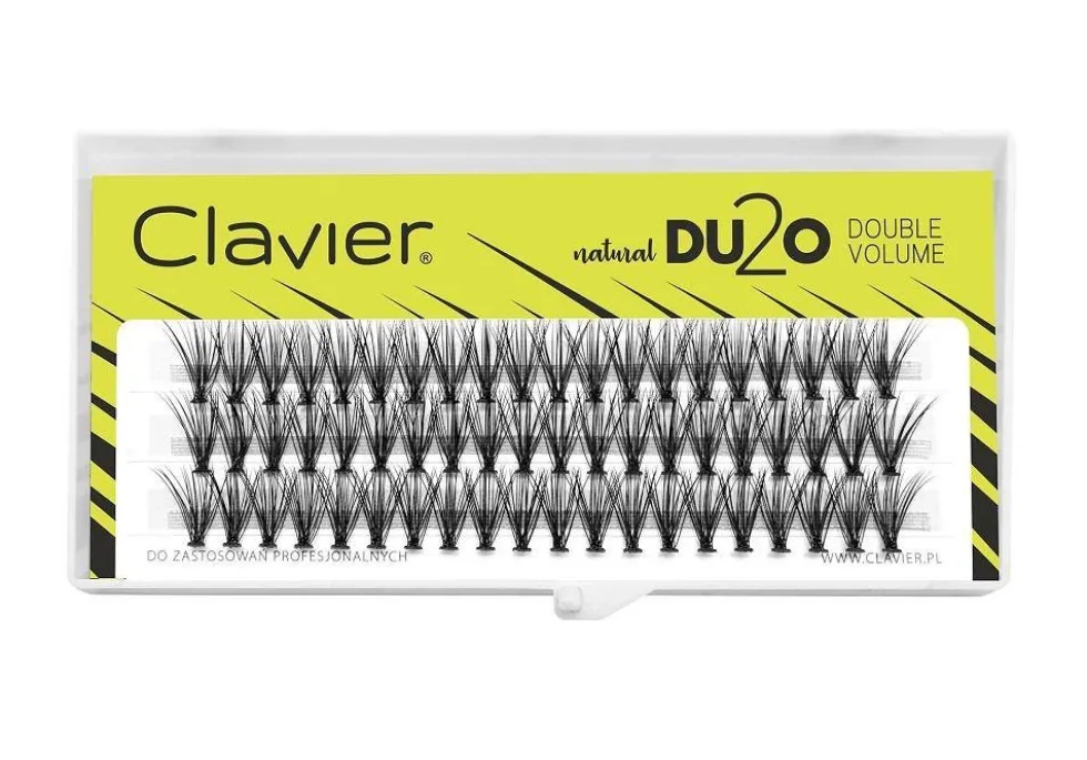 CLAVIER DU2O Double Volume kępki rzęs 10mm