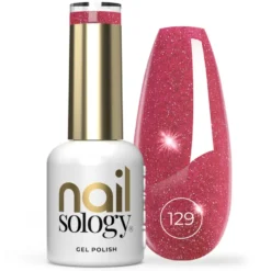 Clavier Nailsology lakier hybrydowy z brokatem 129 Lambada Pink 8ml
